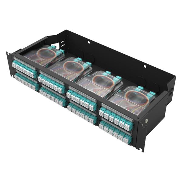 How to connect the fiber optic cable to the terminal box