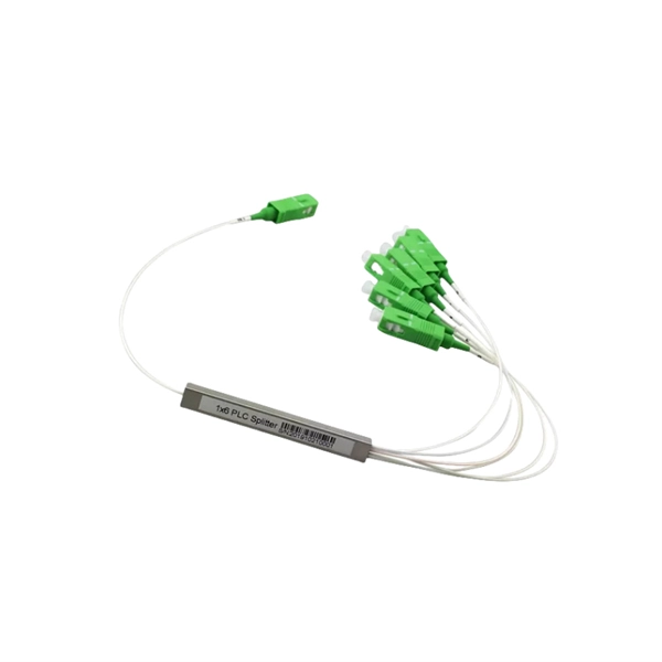 How to connect the optical cable to the optical splitter 